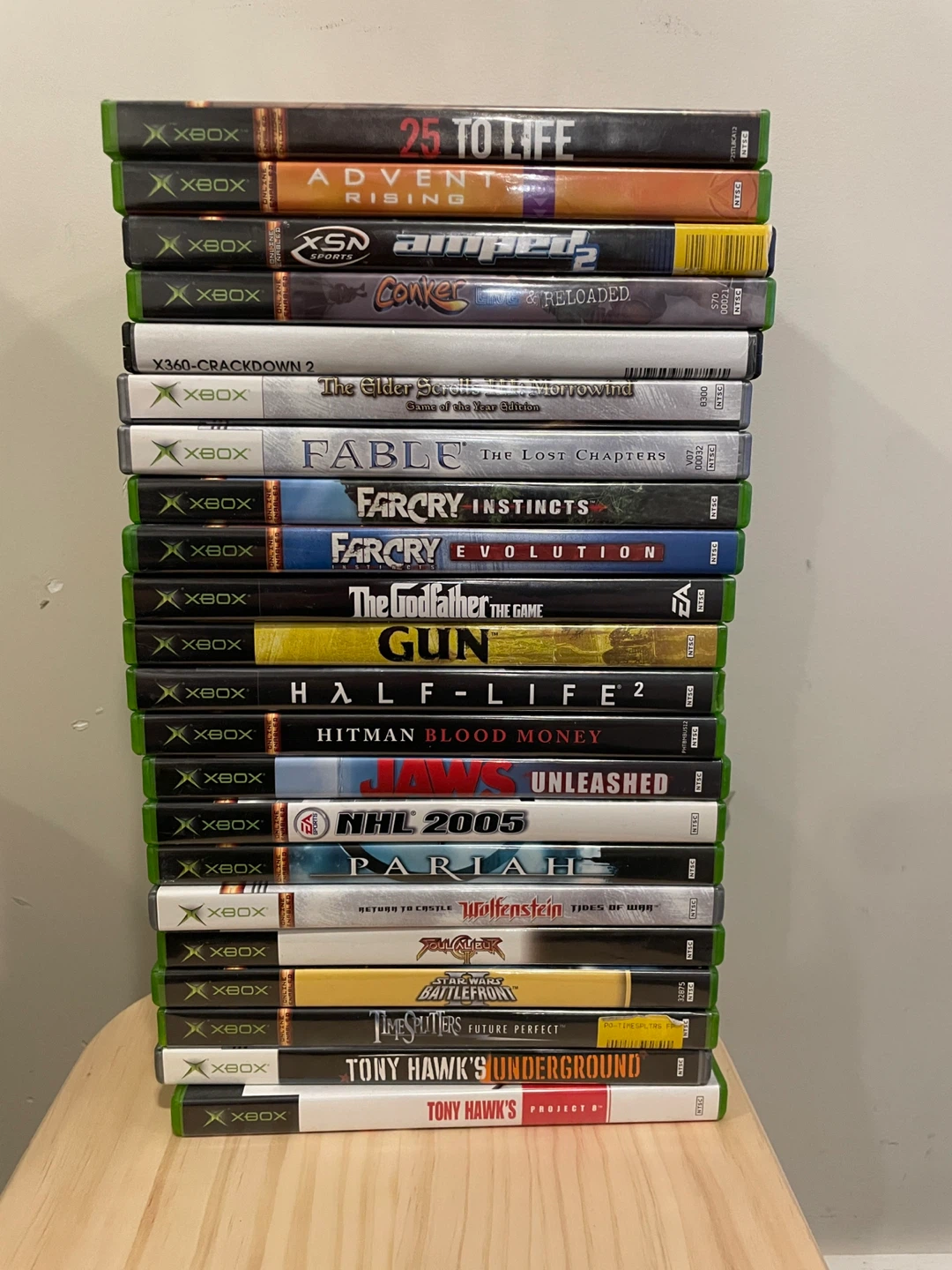 Original Xbox Console with 24 Games and 5 Controllers - photo 3
