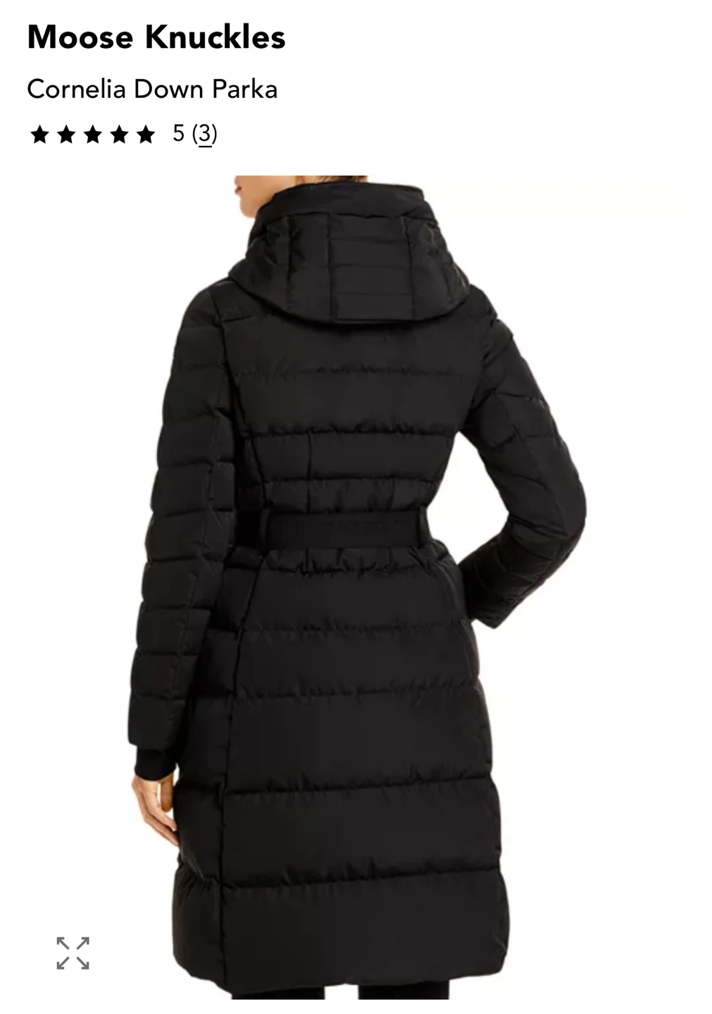 Moose Knuckles Cornelia Down Parka with Fur Size S - photo 2