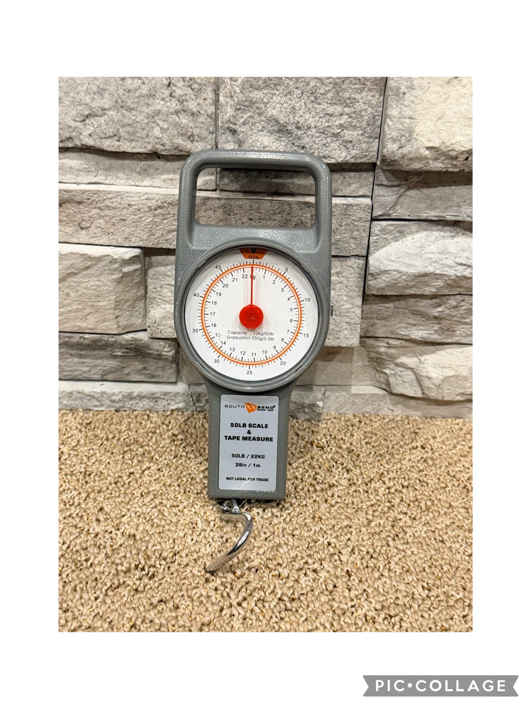 South Bend 50lb Luggage Scale with Measuring Tape