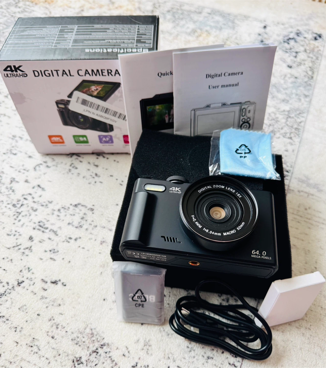 4K Ultra HD Digital Camera - New!