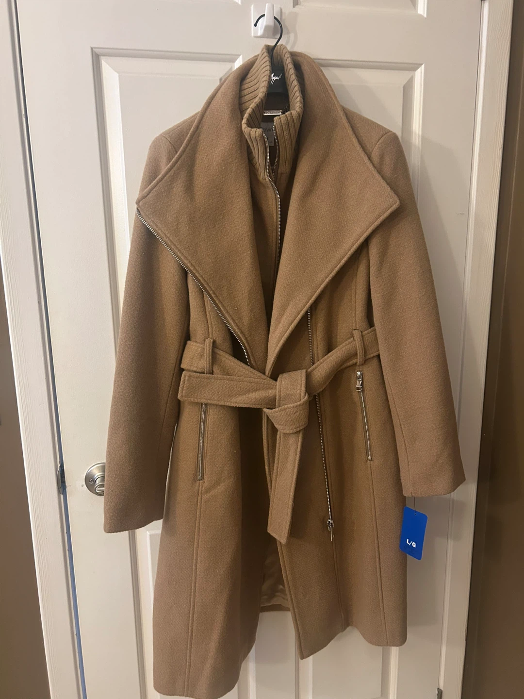 NEW! Calvin Klein Wool Blend Coat - Size Large - photo 2