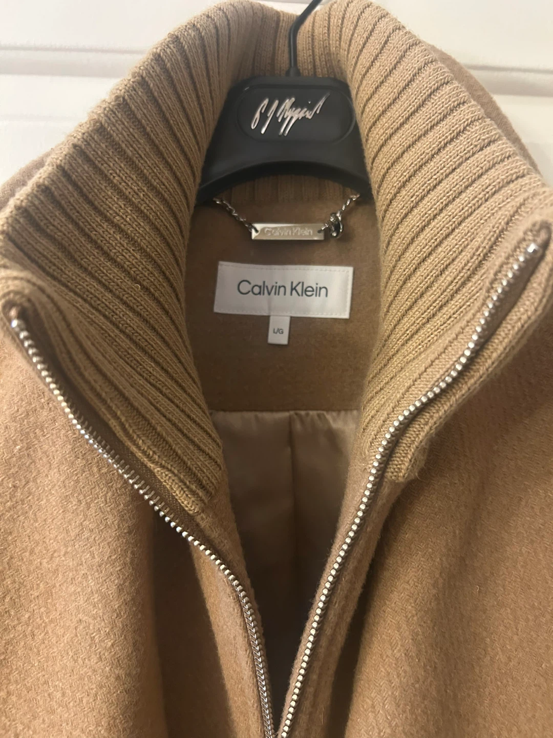 NEW! Calvin Klein Wool Blend Coat - Size Large - photo 3