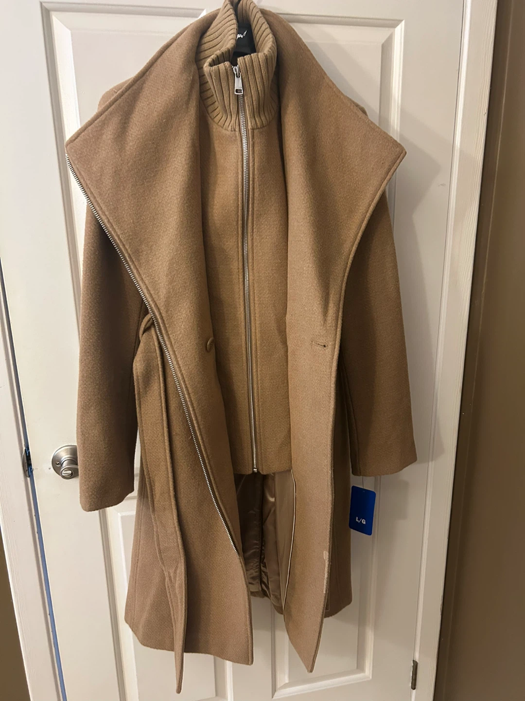 NEW! Calvin Klein Wool Blend Coat - Size Large - photo 4