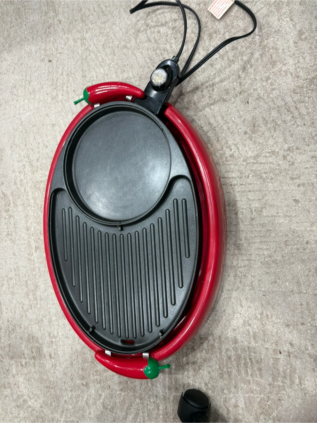 Red Pepper-Shaped Electric Hot Plate