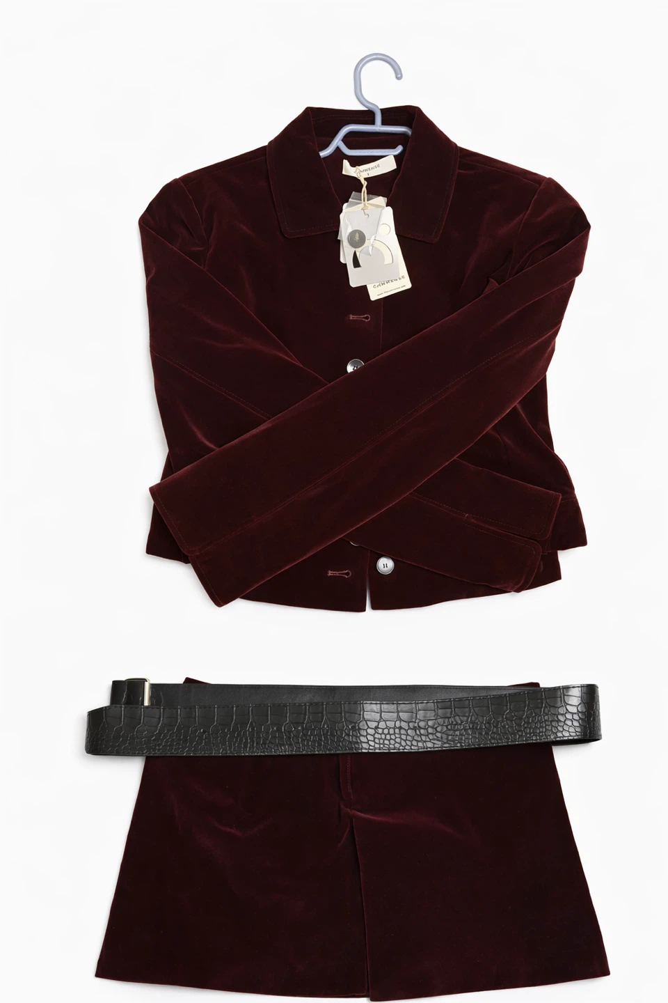 Commense Velvet Jacket & Skirt Set - photo 2