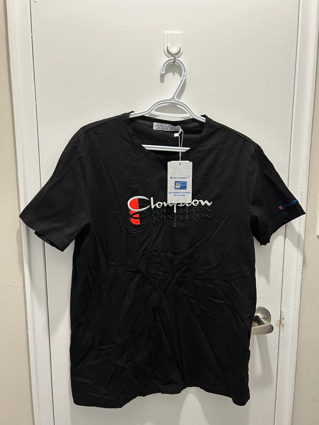 Clenpien Homme Black T-Shirt - Size 2XL