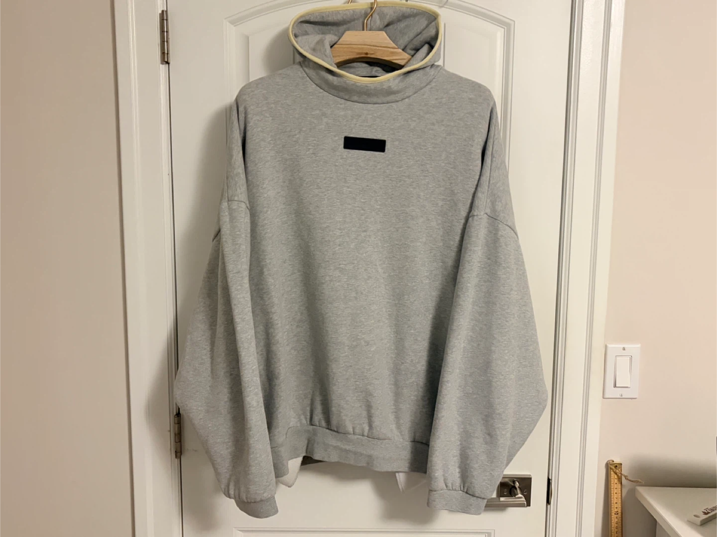 Authentic Fear Of God Essentials Gray Hoodie Sweater Size 2XL