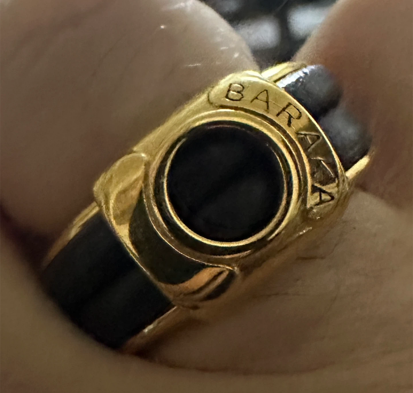 Baraka Ring - Black & Gold Inisex - photo 2