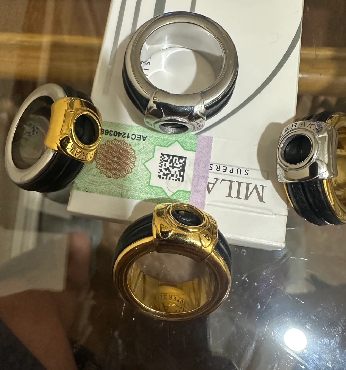 Baraka Ring - Black & Gold Inisex