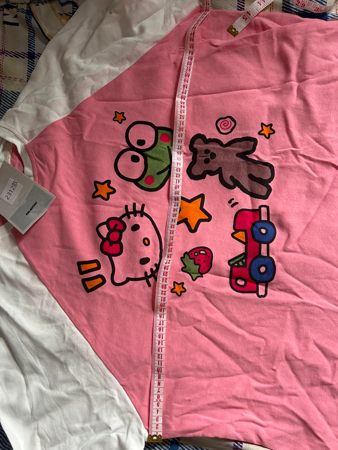 Bland New Kelantan Cartoon Print Pink & White Tee - photo 3