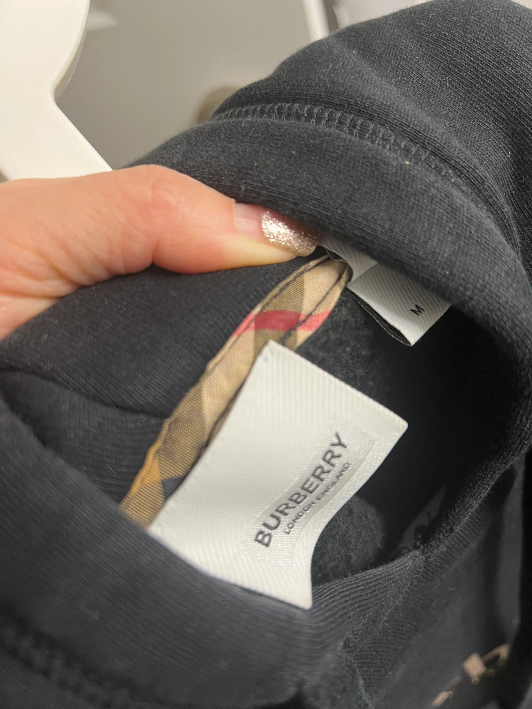 Burberry London Black Hoodie - Size M - photo 3