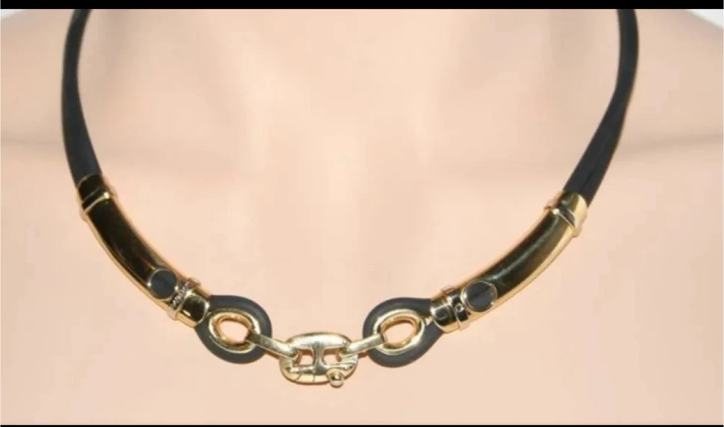 Baraka Necklace - Black and Gold unisex - photo 3