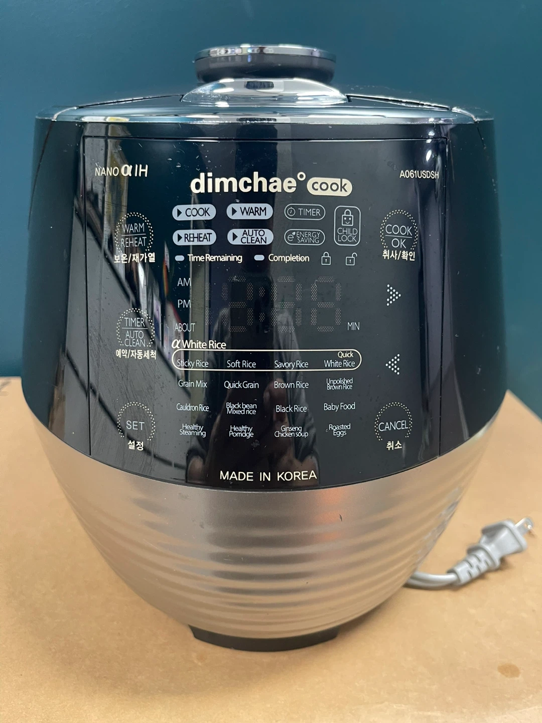 Dimchae Cook 6 Cup Pressure Rice Cooker A061USDSH