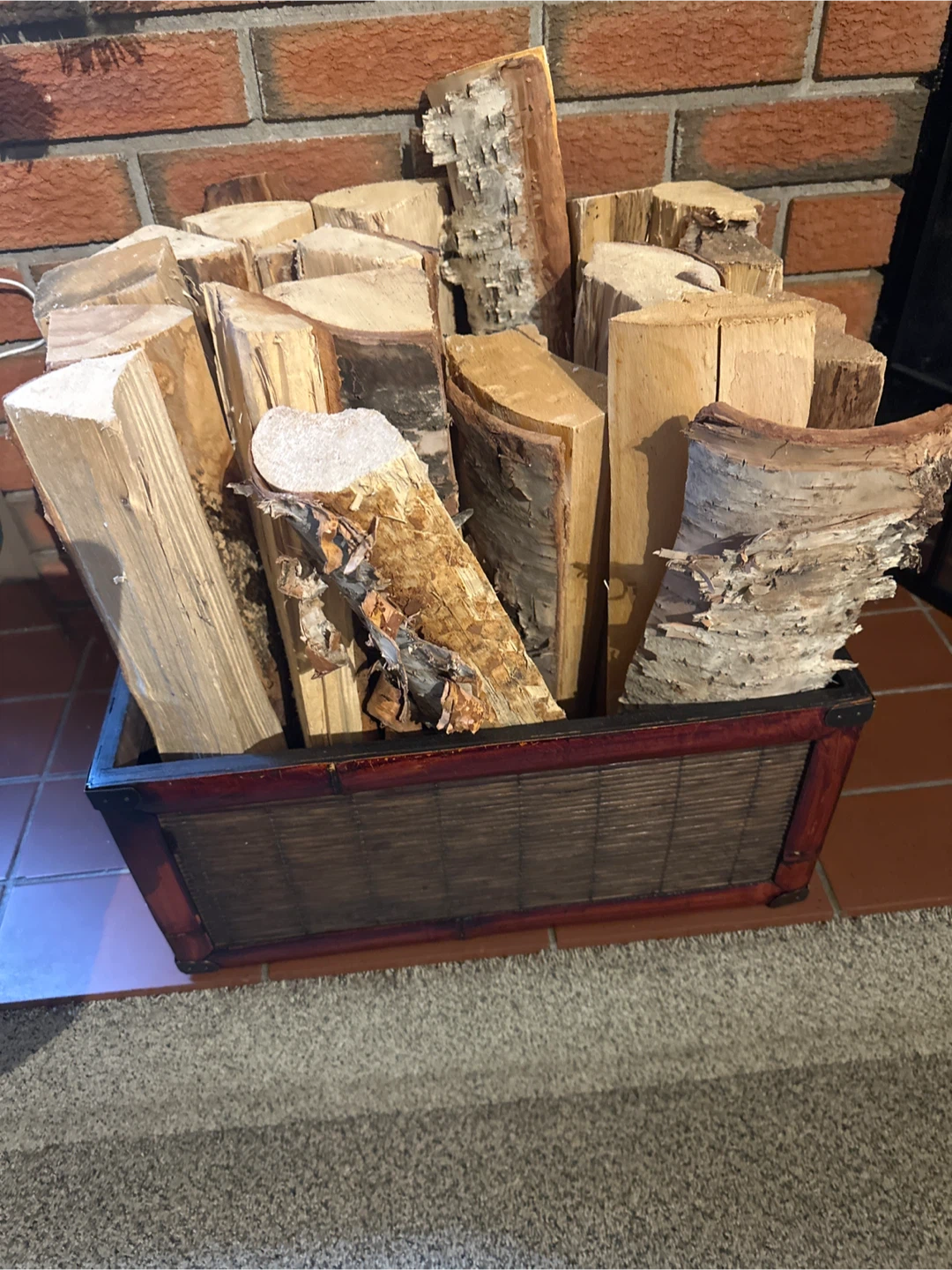 Firewood in Basket - photo 2