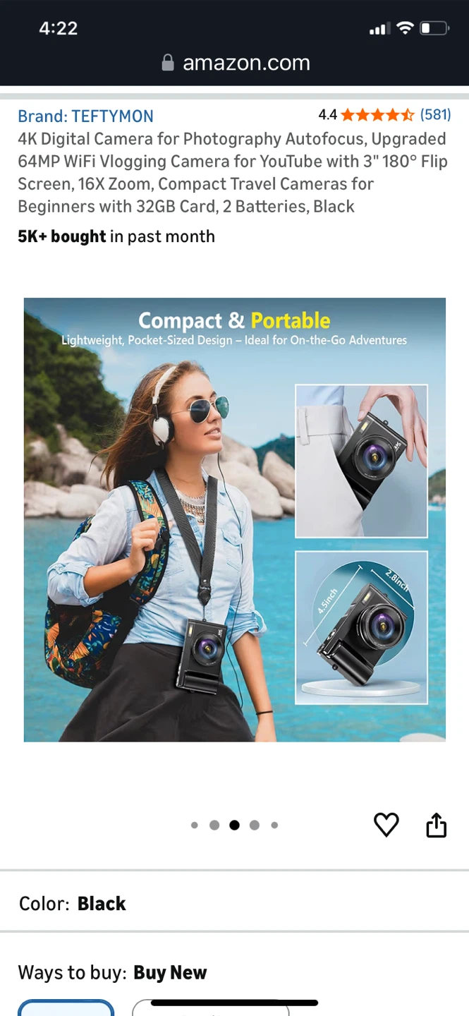 Big sales! - Digital Camera - 4K Ultra HD - photo 4