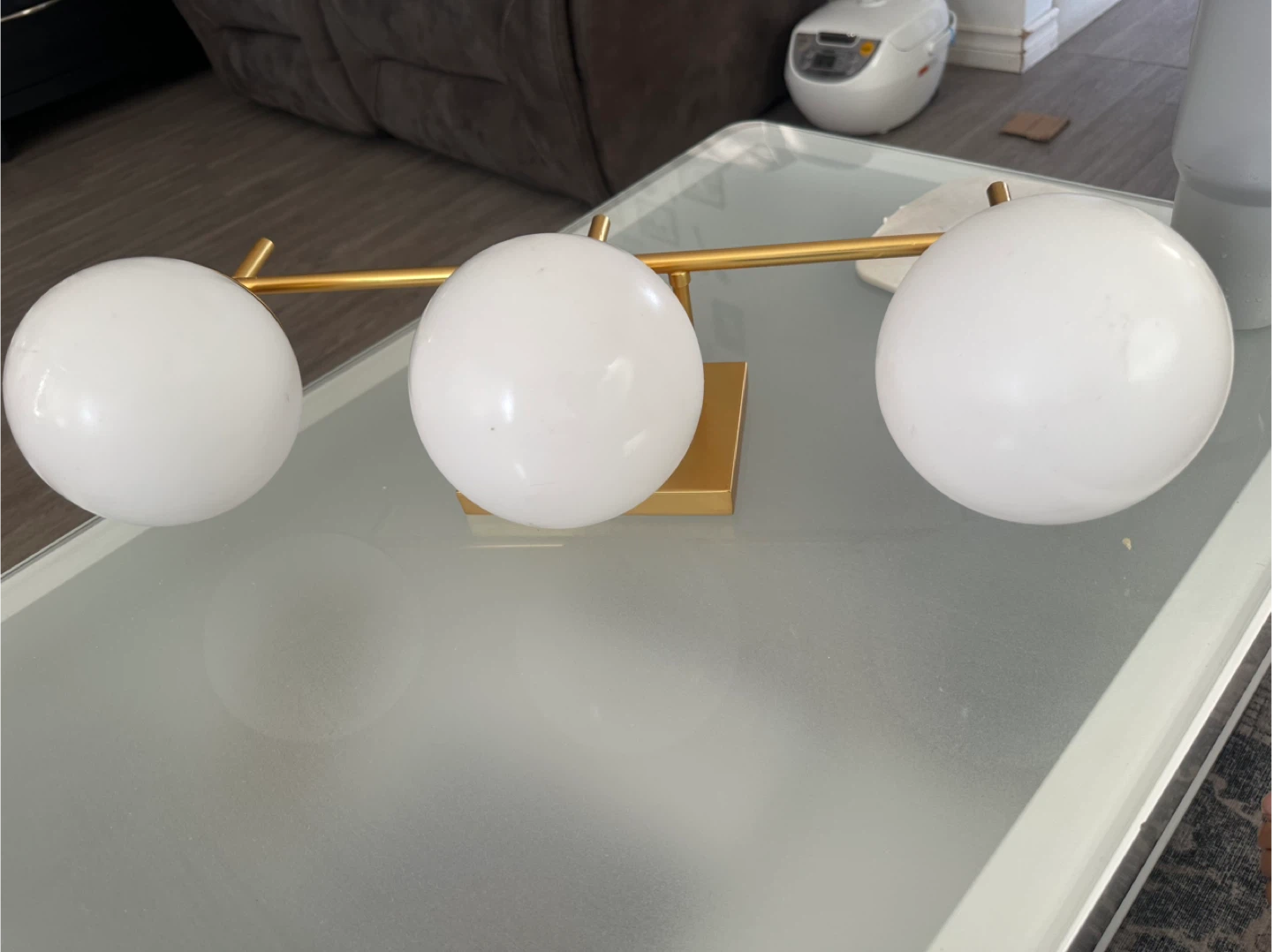 AIJIASI Gold 3-Light Bathroom Vanity Light - photo 5