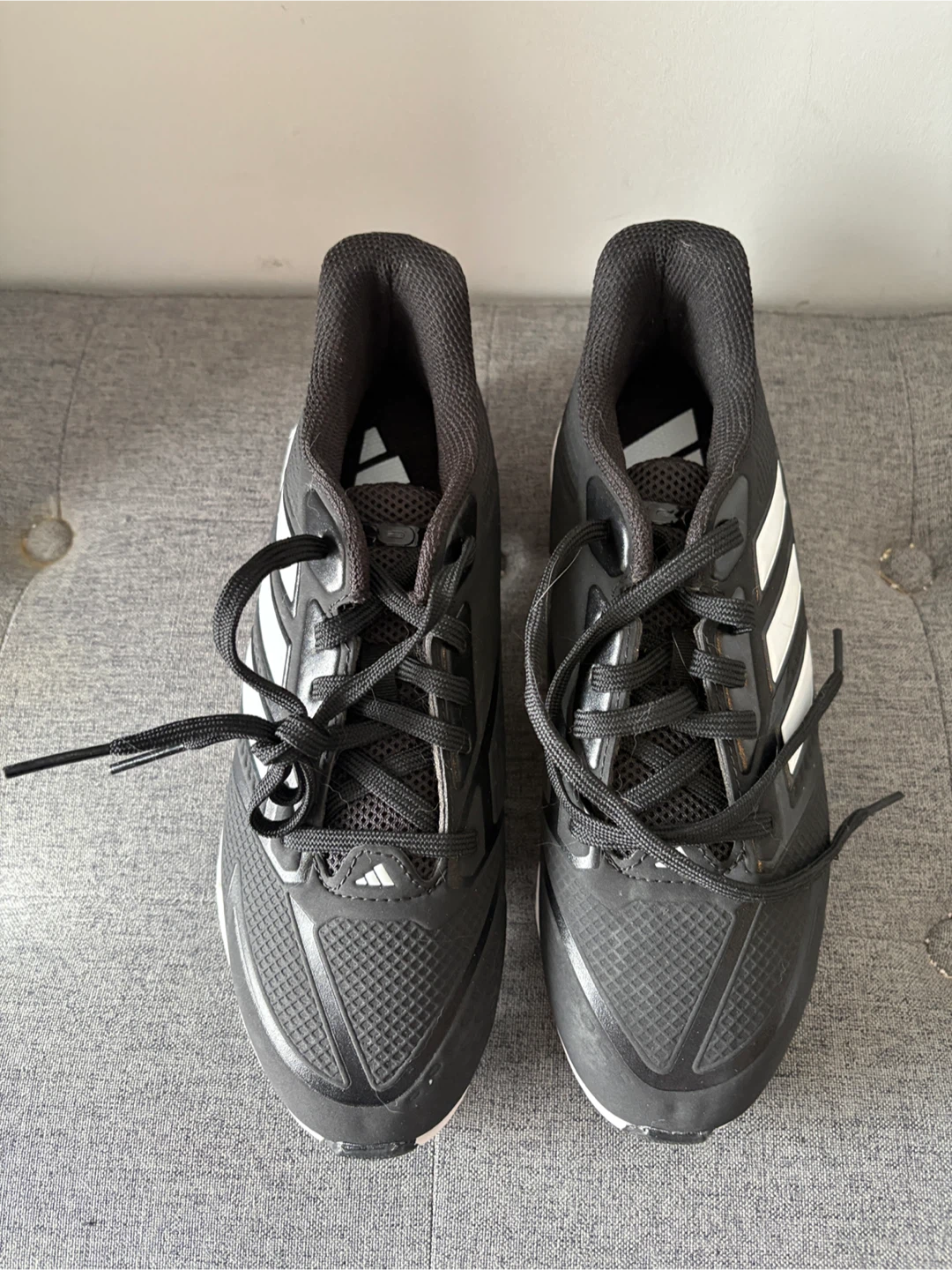 Brand New Adidas Black Cleats - Boys Size 6