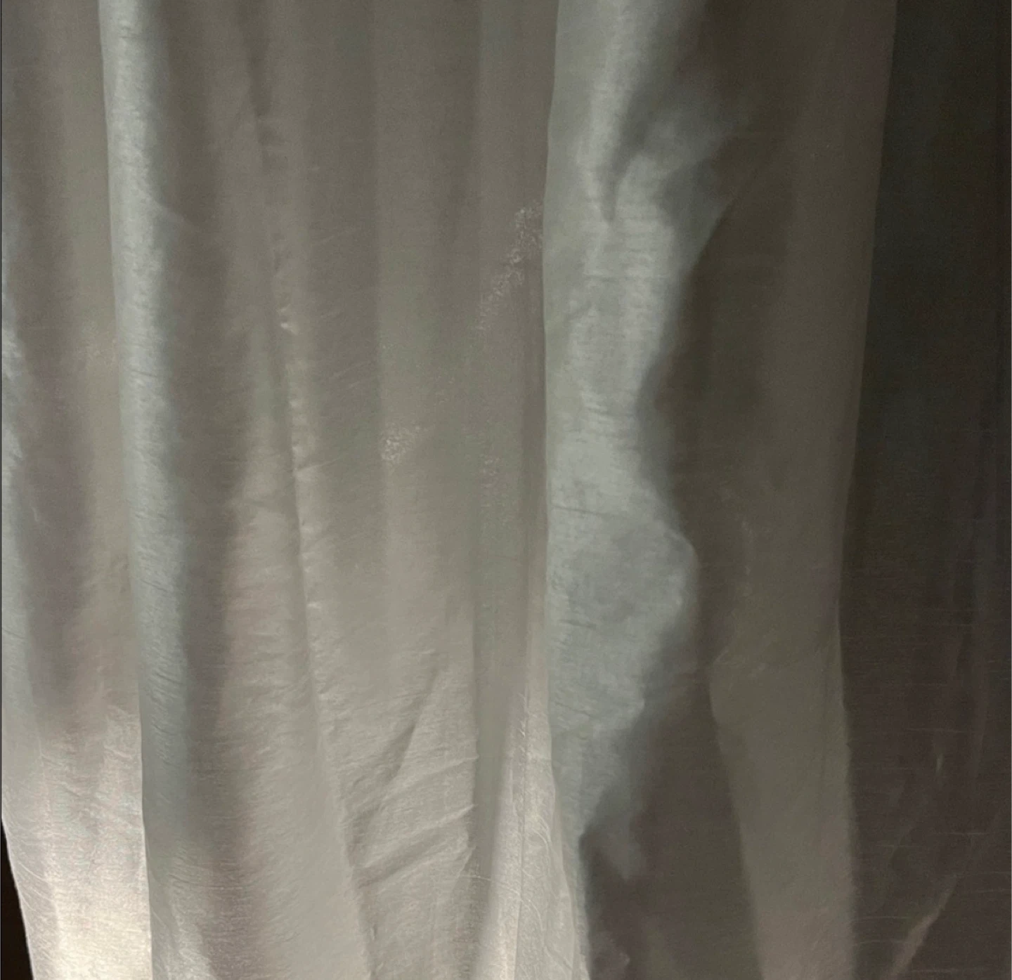 Pair of White Curtain Panels - photo 2