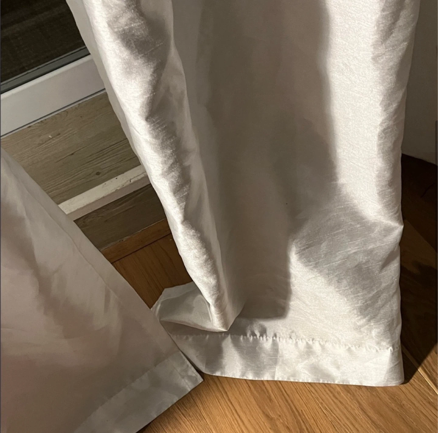 Pair of White Curtain Panels - photo 4