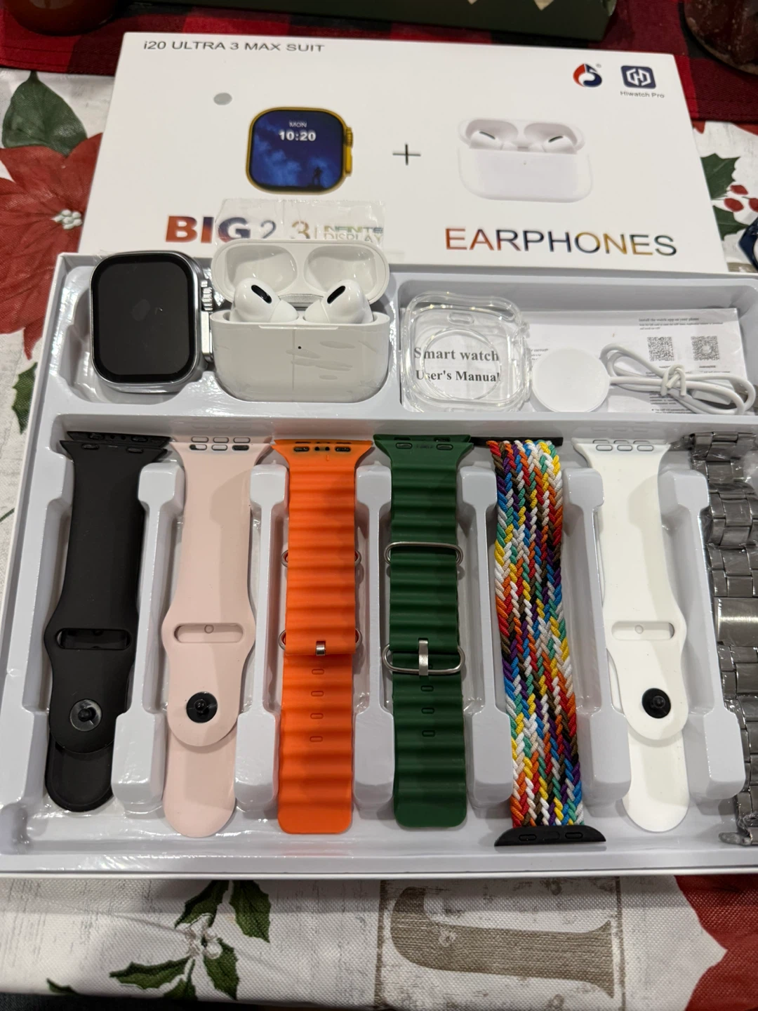 I20 Ultra 3 Max Suit Smart Watch & Earphones