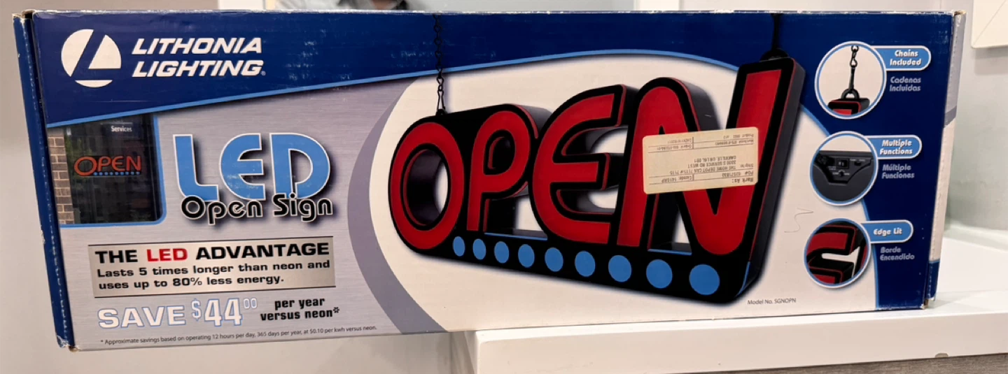 Lithonia Lighting LED Open Sign