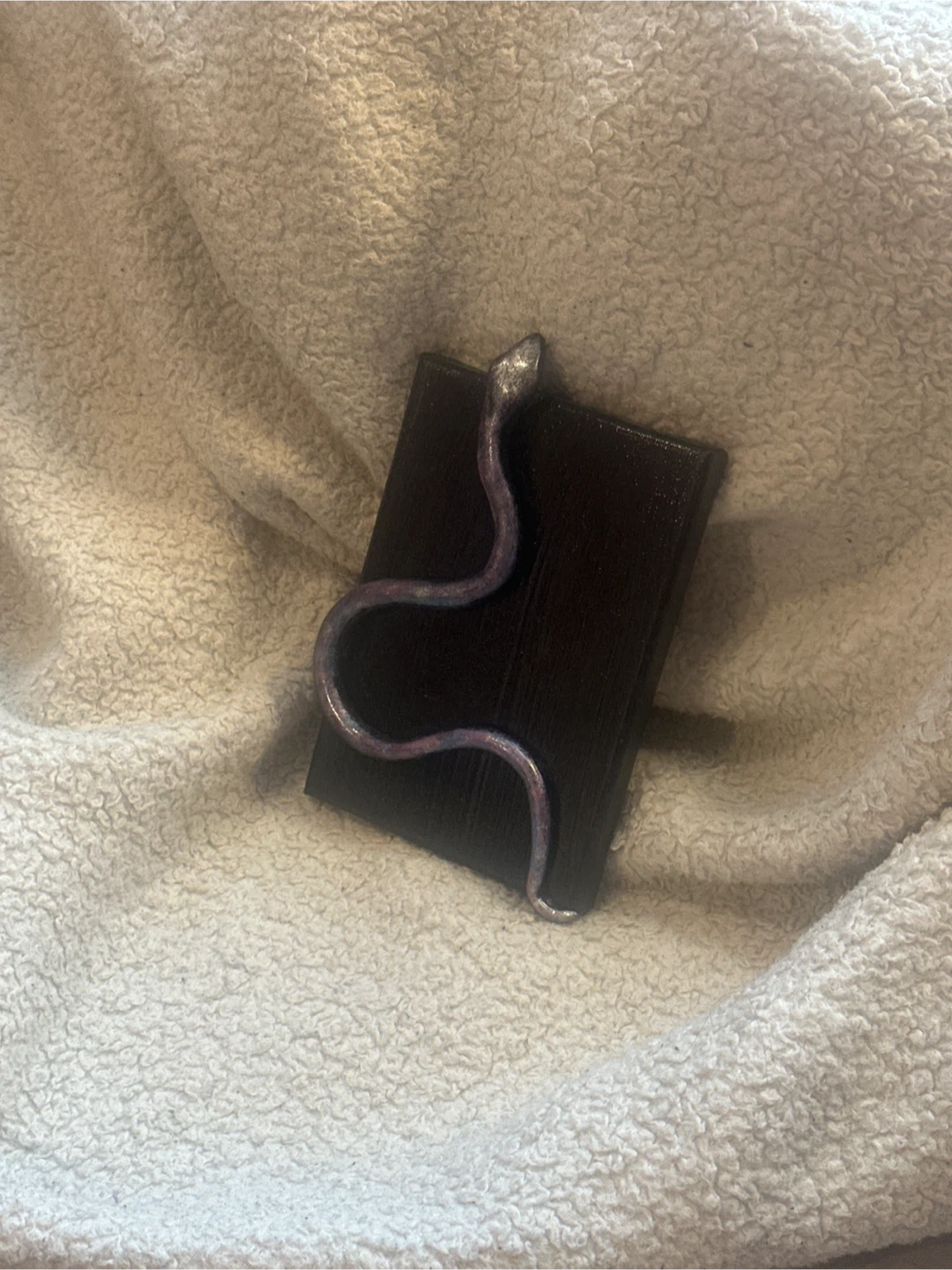 Snake Sculpture on Black Canvas (MOVING AWAY SALE) - photo 2