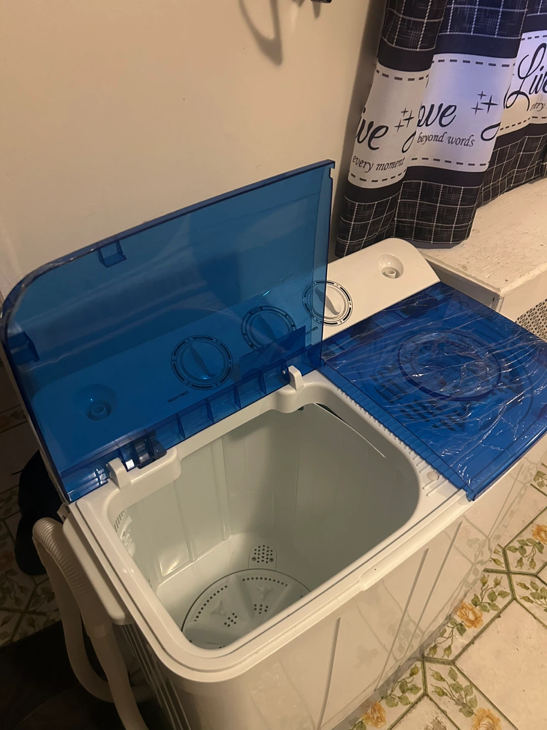 Portable Washing Machine - Blue & White - photo 2