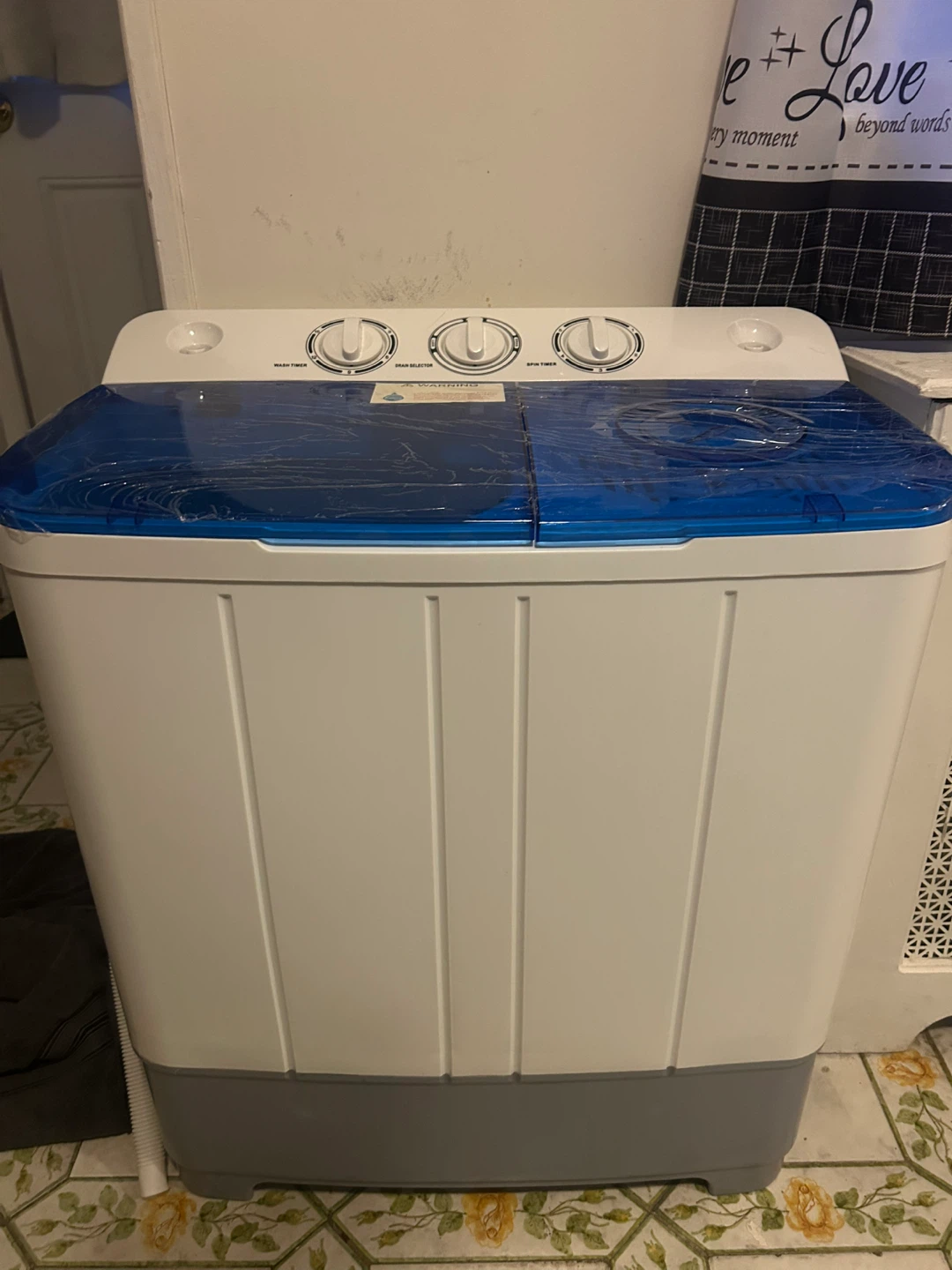 Portable Washing Machine - Blue & White