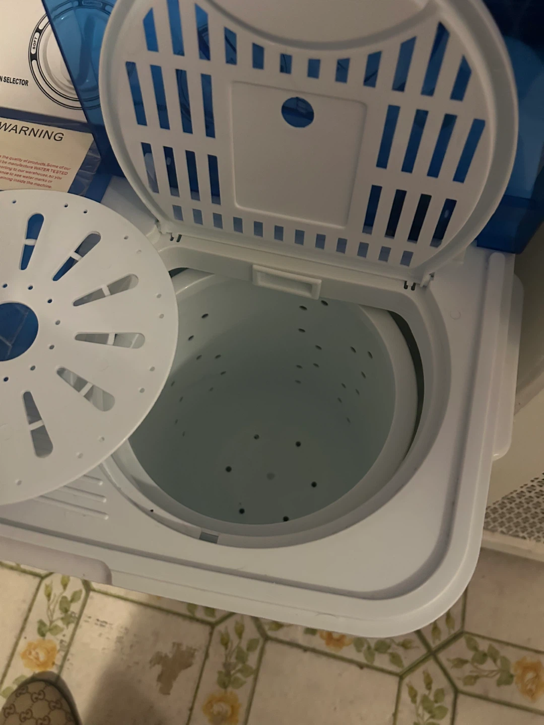Portable Washing Machine - Blue & White - photo 3