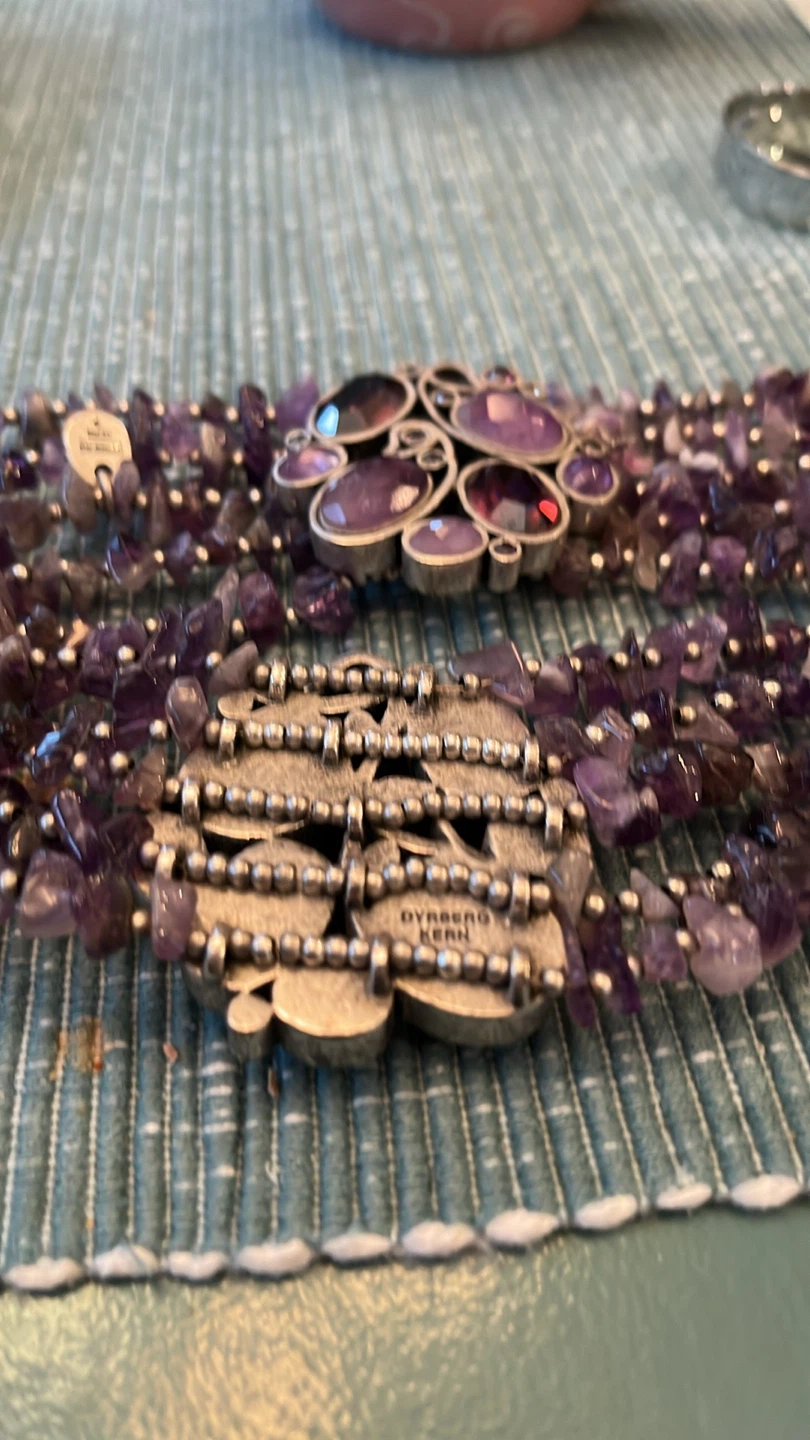 Dyrberg/Kern Purple Stone Bracelet