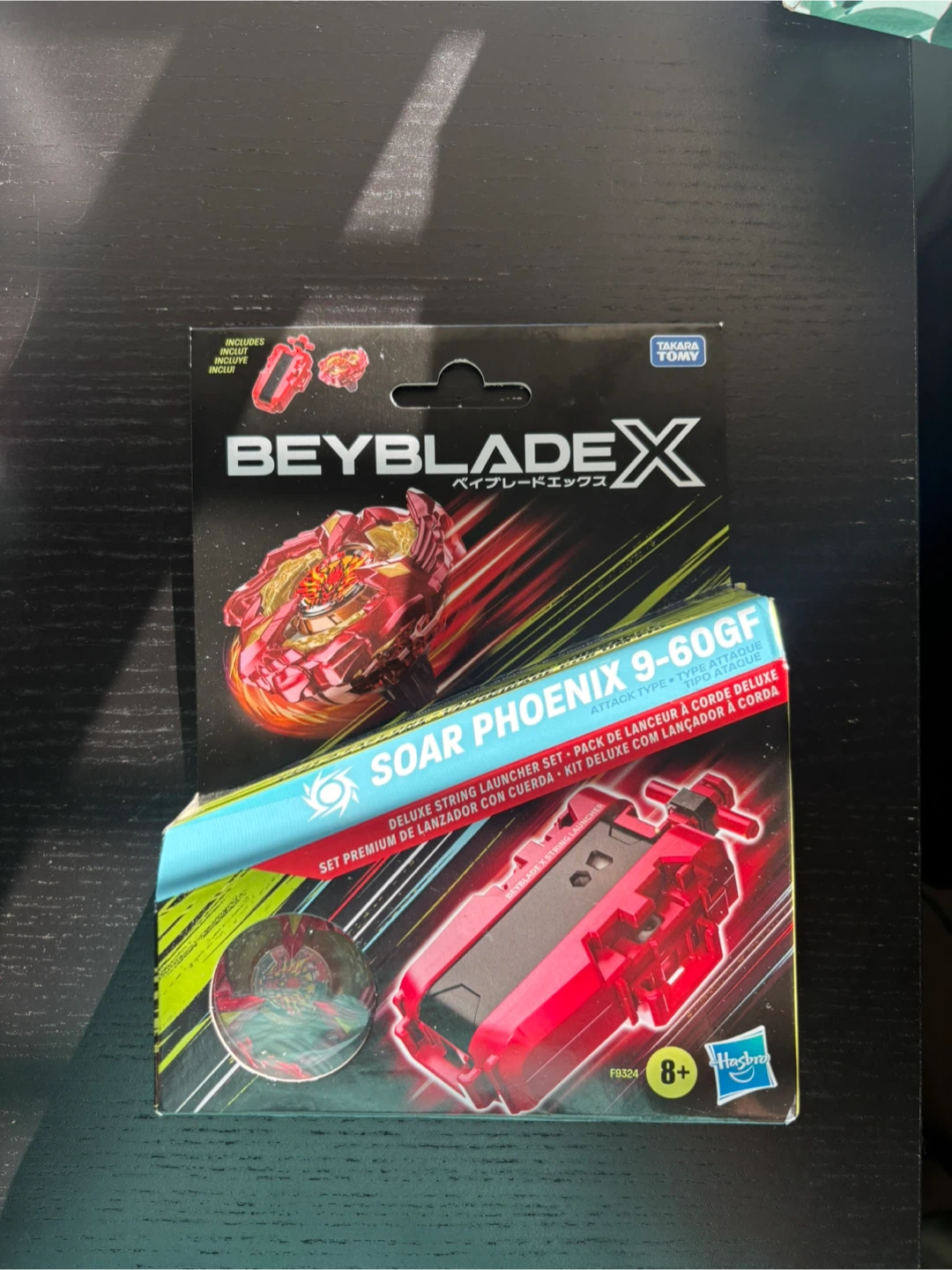 New Beyblade X Soar Phoenix 9-60GF Deluxe String Launcher