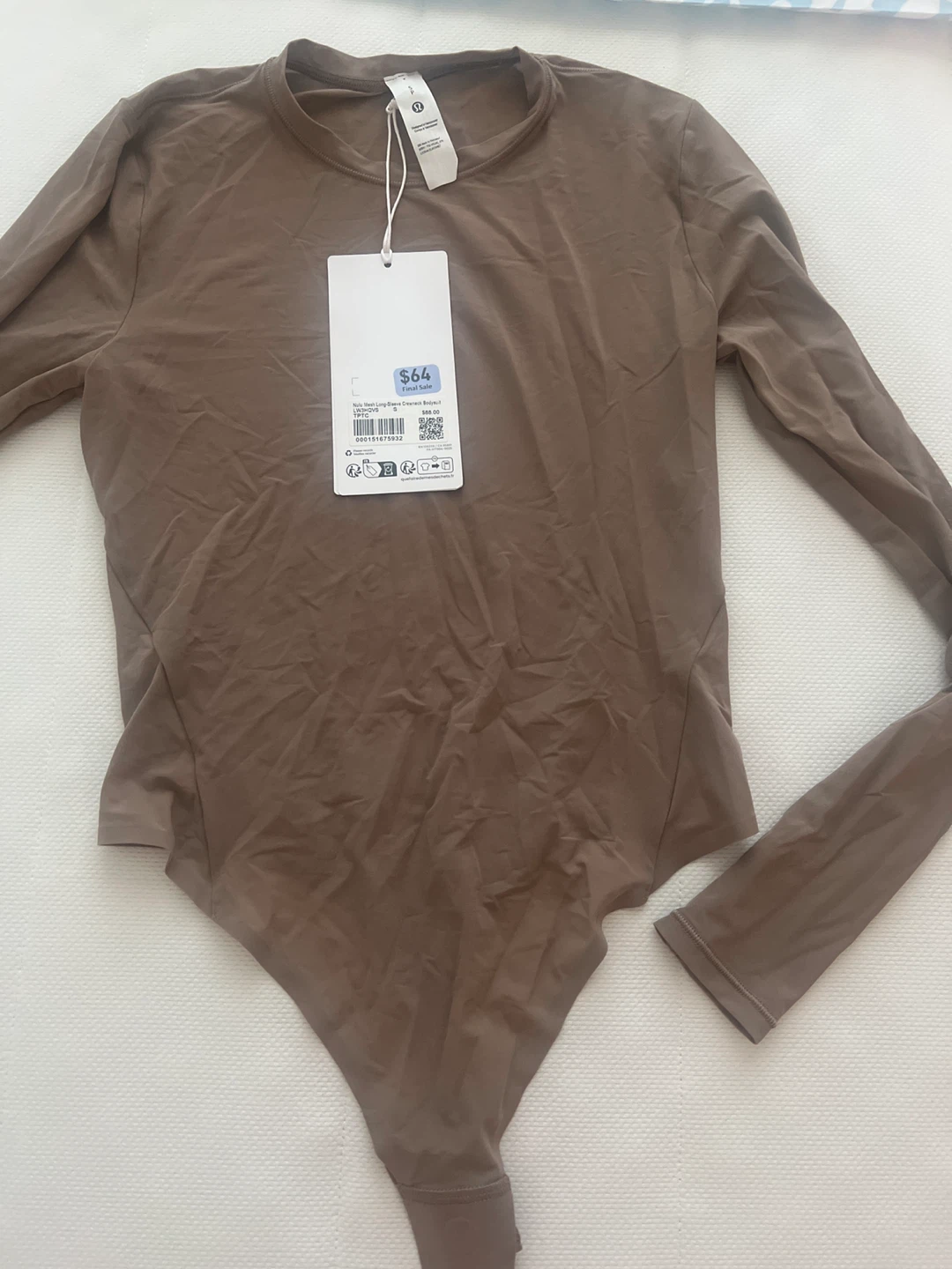 Lululemon Brown Bodysuit - Size 6
