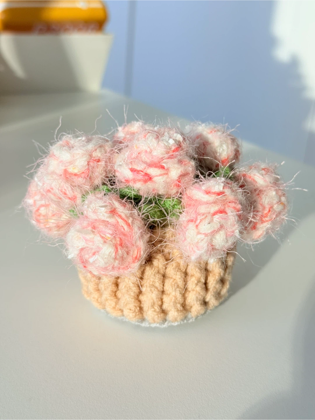Handmade crochet coaster set - photo 3