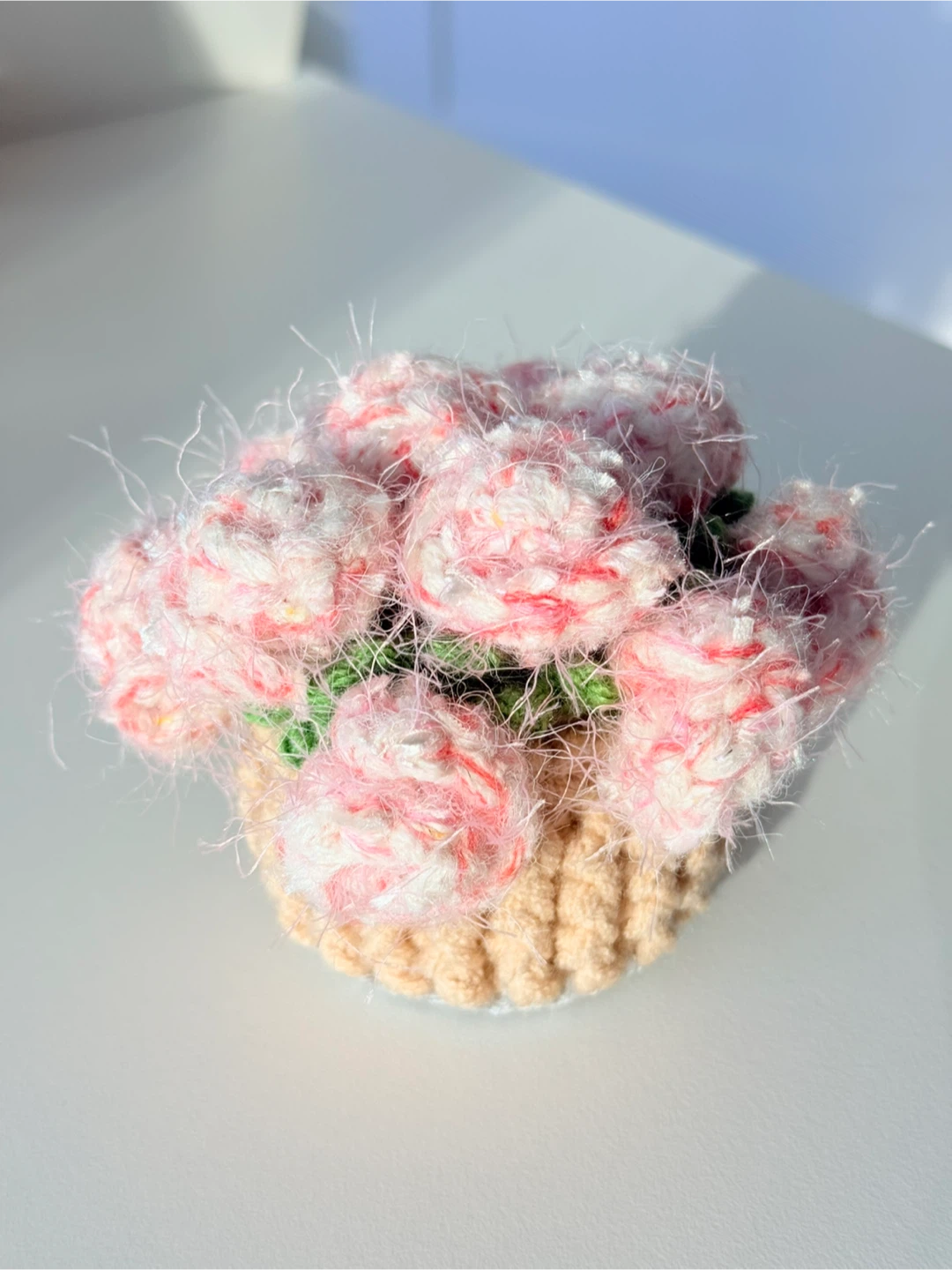 Handmade crochet coaster set