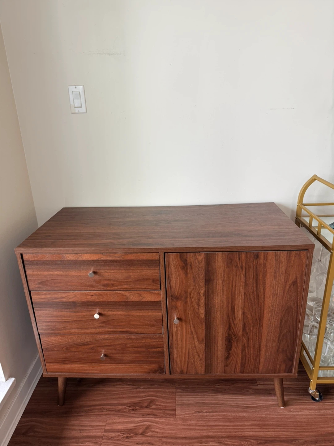 Mid-Century Modern Accent Cabinet - Wood