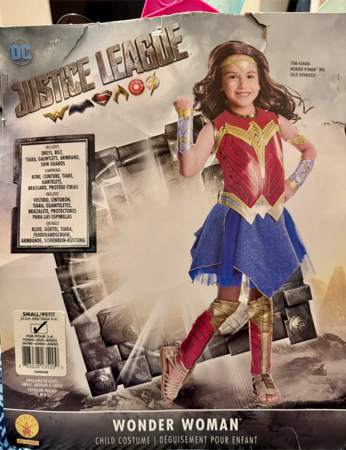 Wonder Woman & Supergirl Child Costume Bundle Size 4-6 - photo 3