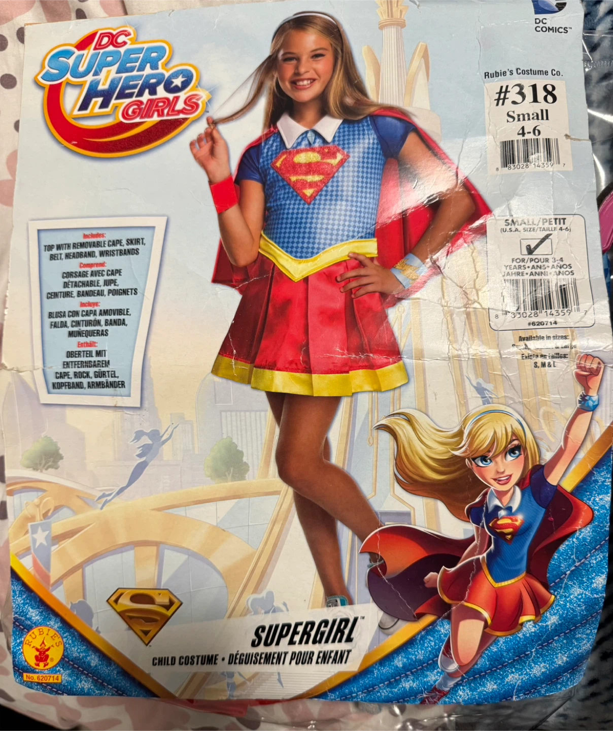 Wonder Woman & Supergirl Child Costume Bundle Size 4-6
