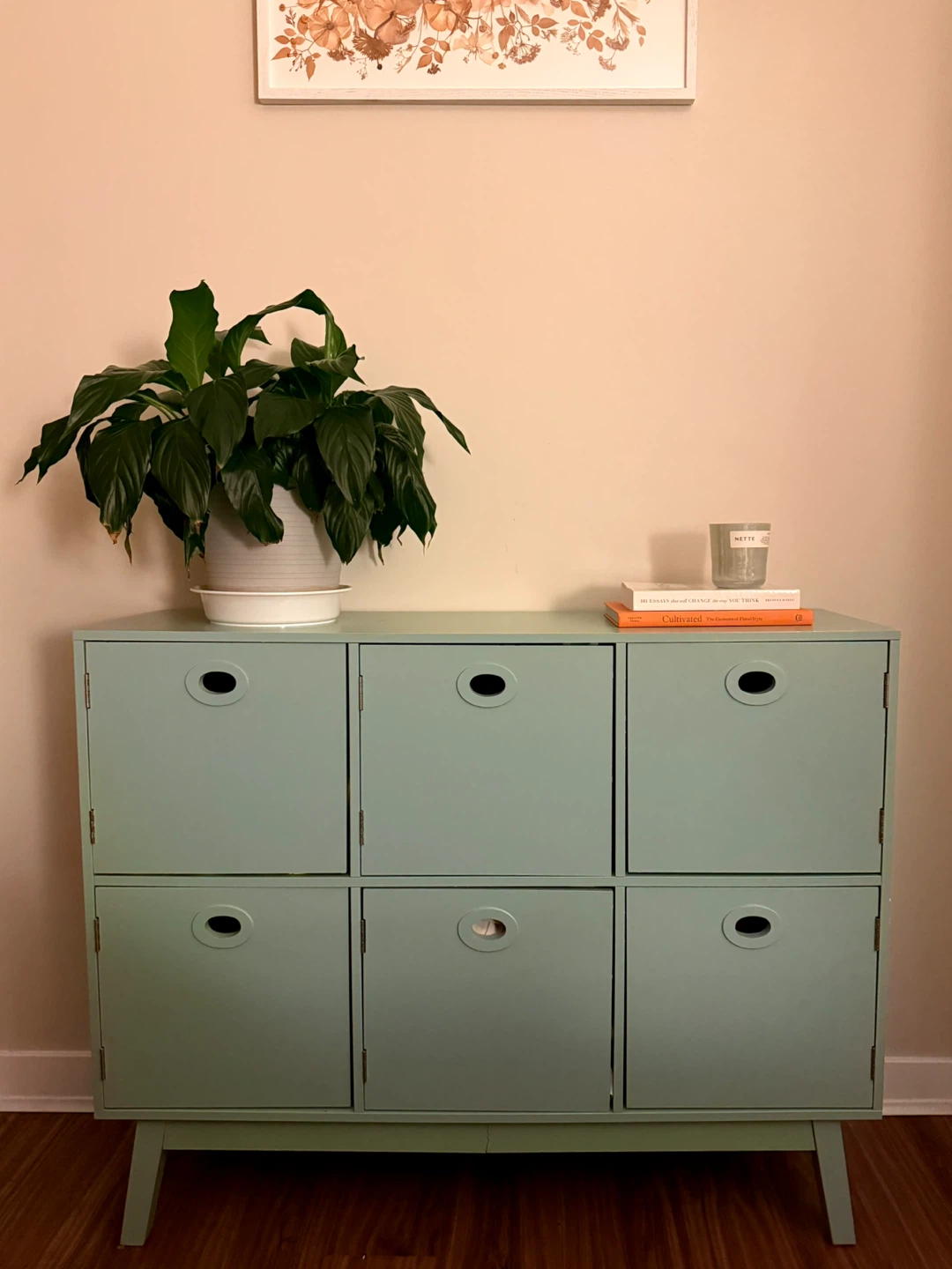Mint Green Storage Cabinet