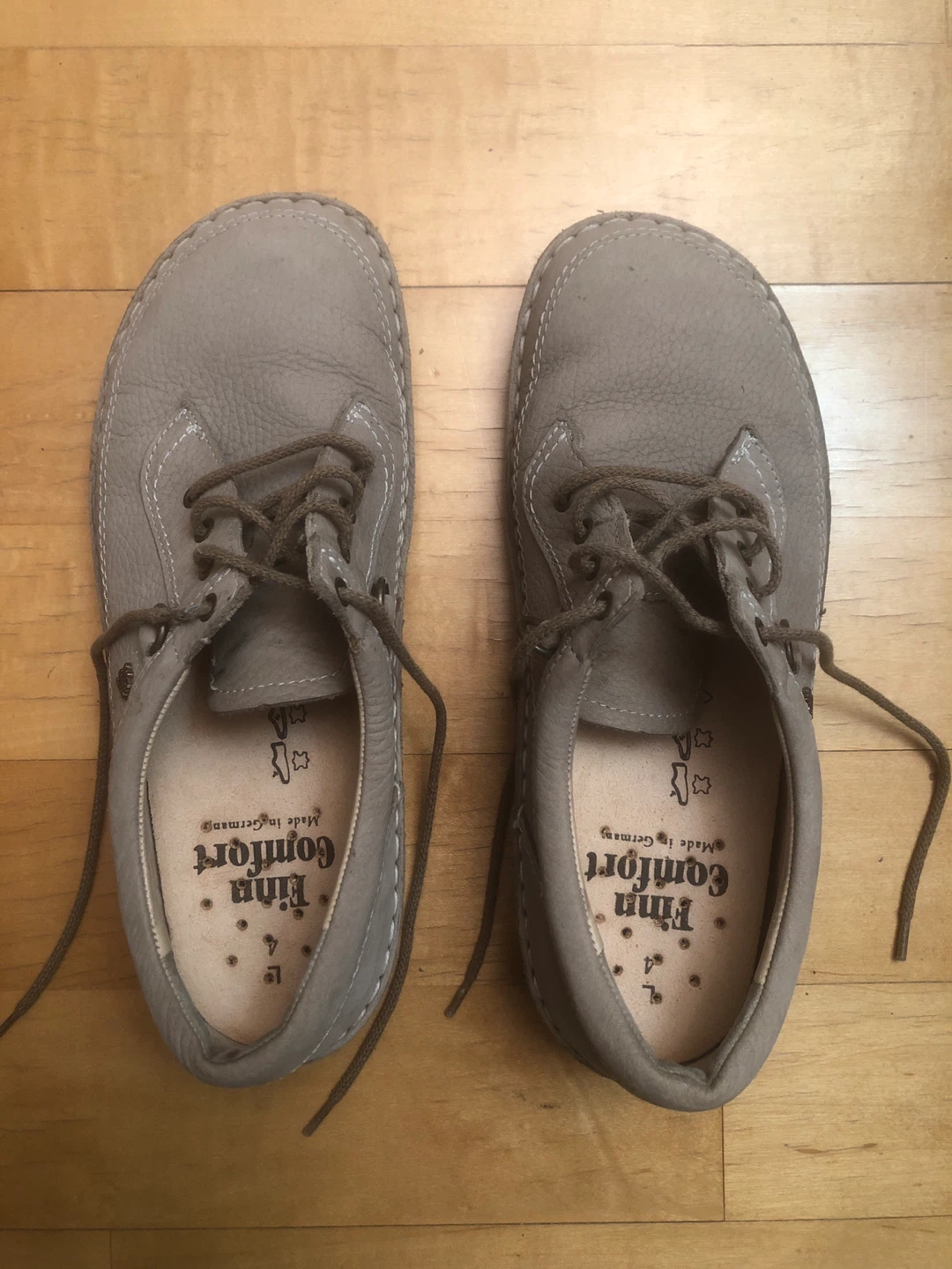 Finn Comfort Orthotic Compatible Shoes Beige Size 37