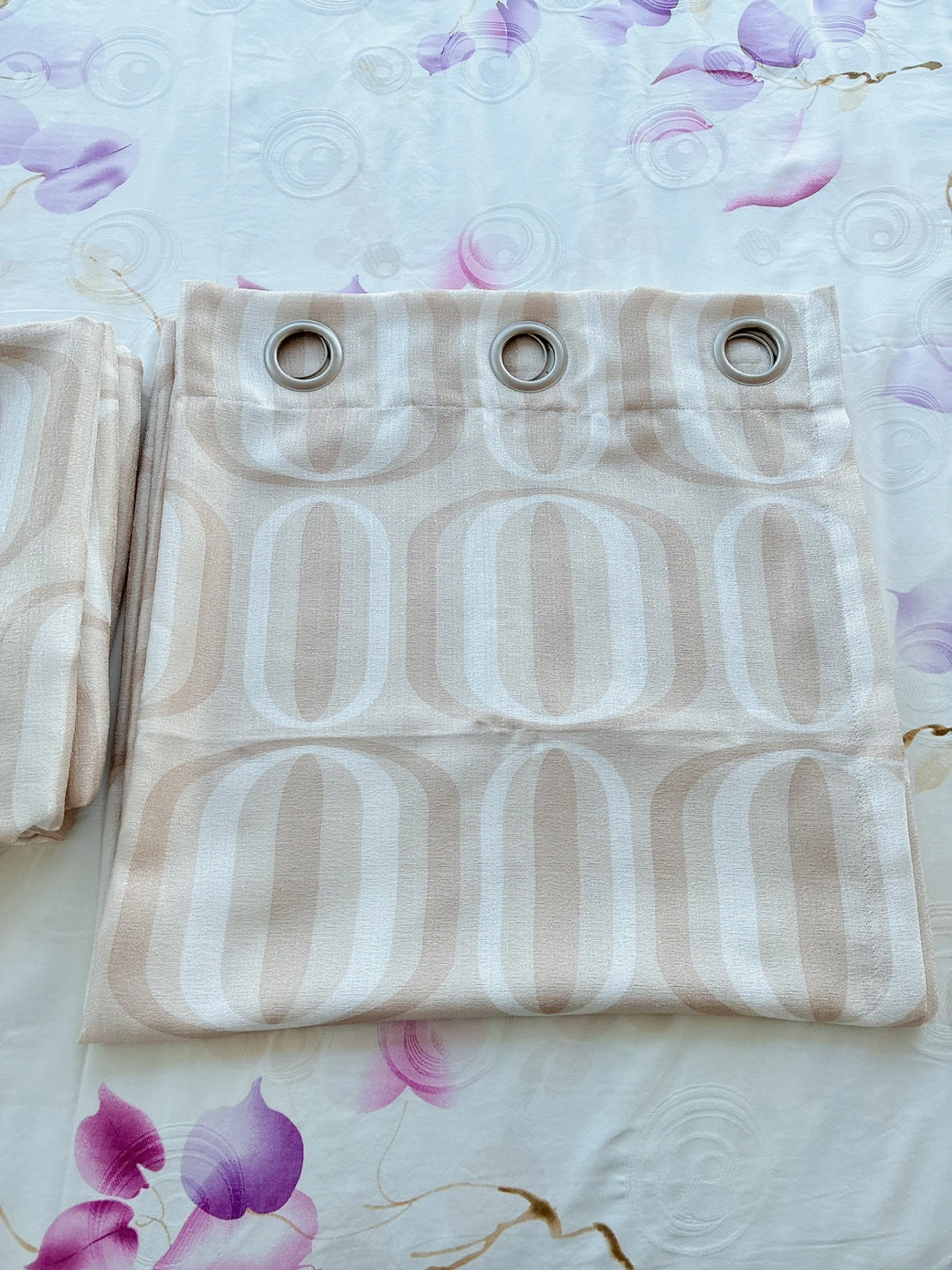 Four Retro Patterned Curtains