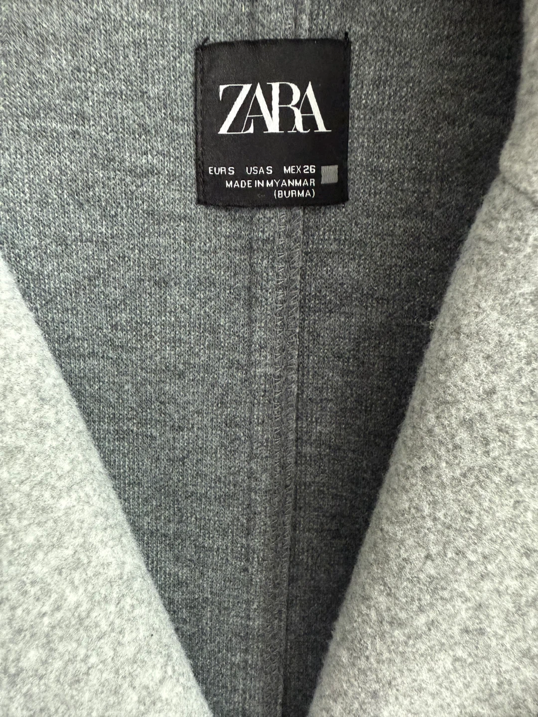 Zara Grey Coat - Size Small - photo 2