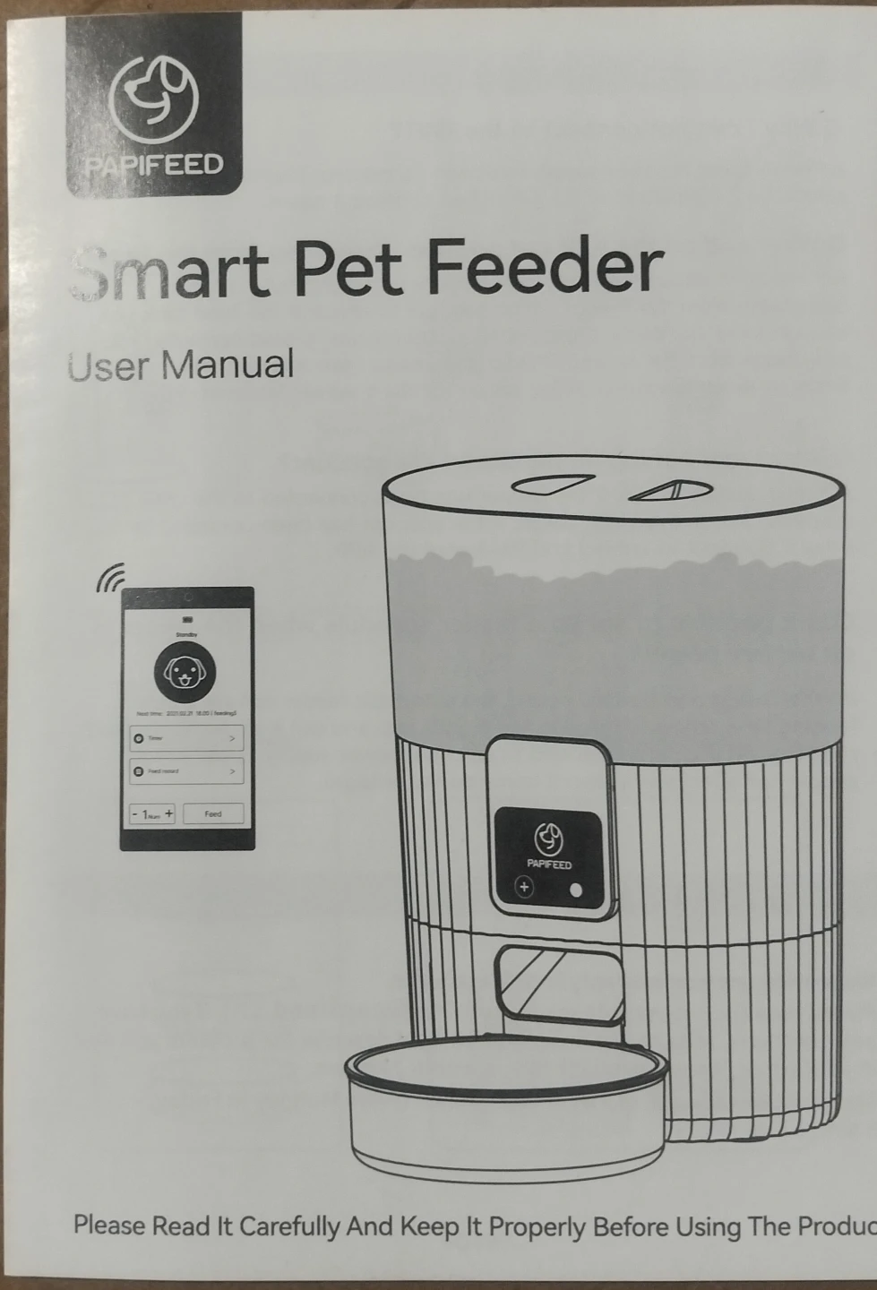 PAPIFEED Automatic Smart Pet Feeder - Digital Panel Verion - photo 3