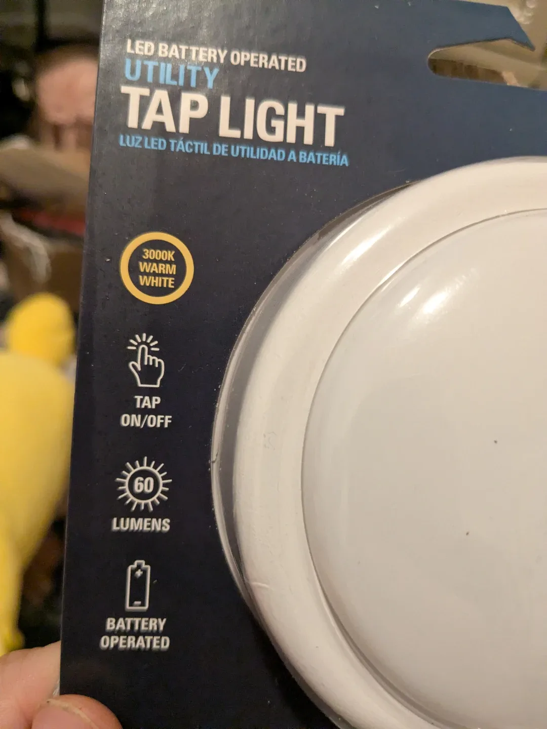 New LED Battery Operated Tap Light