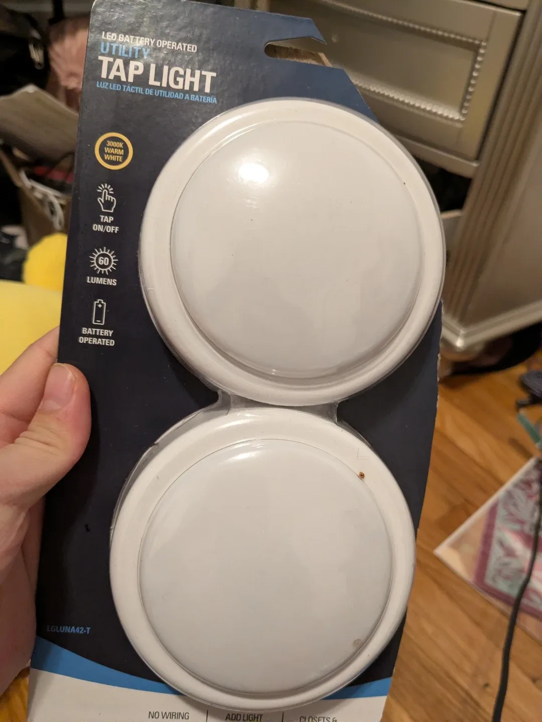 New LED Battery Operated Tap Light image indicator(3)