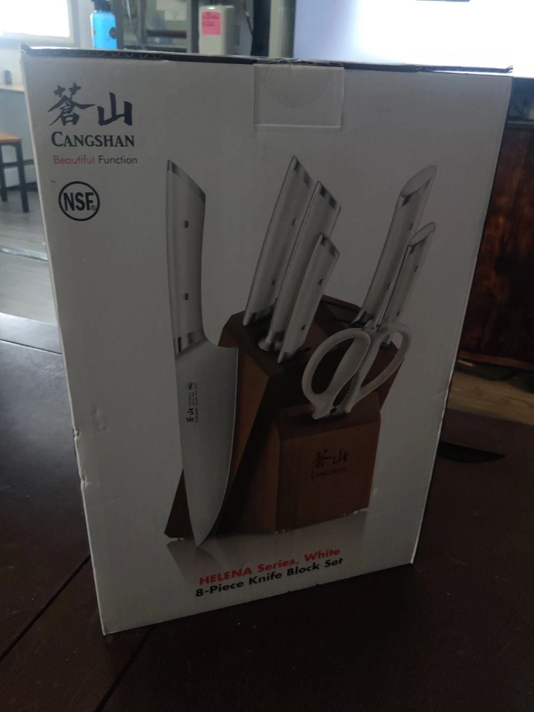 Cangshan Helena Series White 8-Piece Knife Block Set
