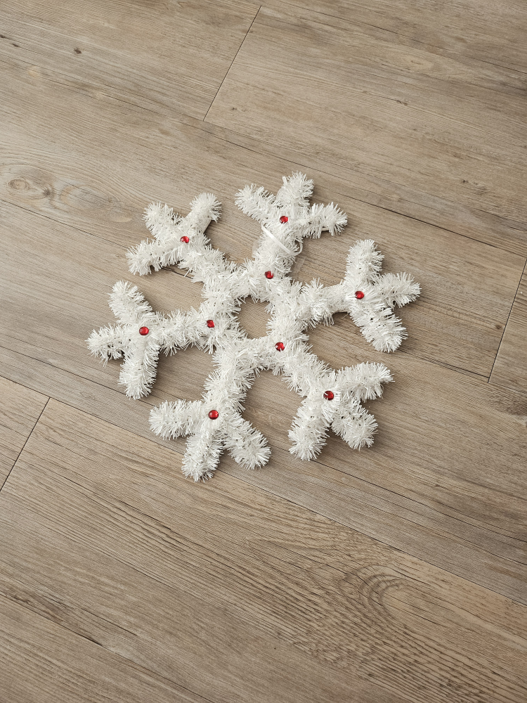 White Snowflake Christmas Ornament