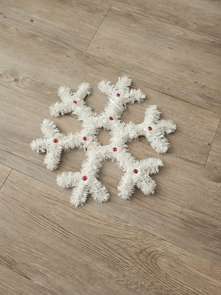White Snowflake Christmas Ornament - photo 2