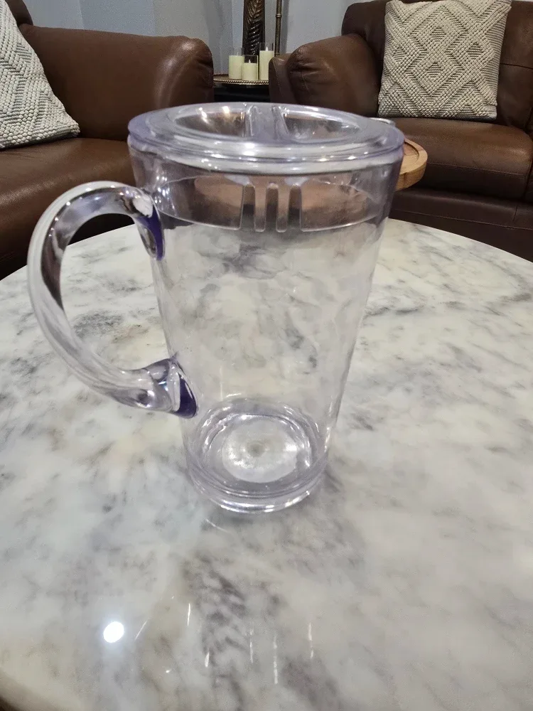 Clear Plastic Pitcher with Lid