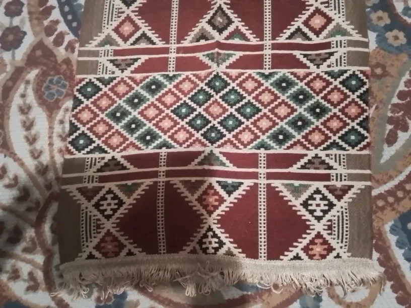 Vintage Handmade Middle Eastern Prayer Rug / Kilim 50X26" image indicator(9)