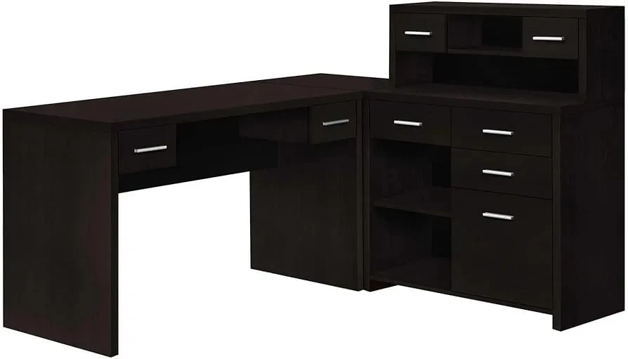 L-Shaped Desk With Storage Drawers